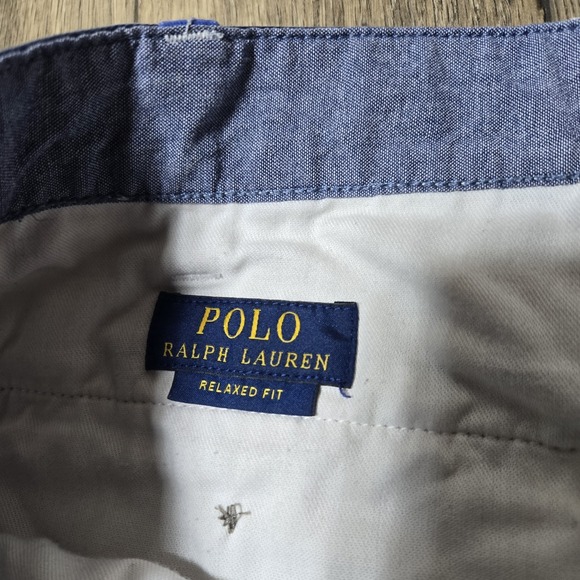 Polo Ralph Lauren Shorts Men 38 Red White Blue Camo Stars Relaxed Fit Chino Pony - Picture 2 of 11